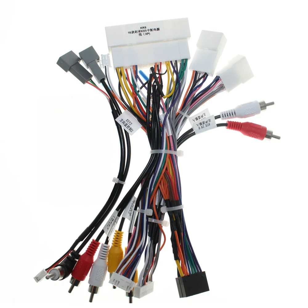 Автомобильный стерео жгут проводов кабель Canbus Box HY-SS-04 Android 16pin для Hyundai Sonata 9 KIA KX5 KX7