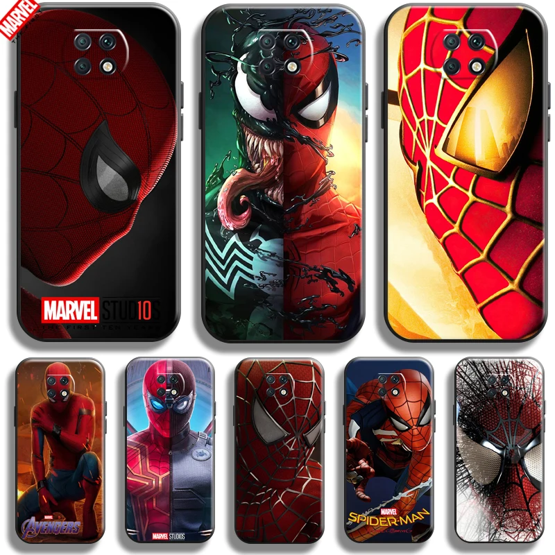 

Spiderman Marvel Avengers For Xiaomi Redmi Note 9T Phone Case 6.53 Inch Soft Silicon Coque Cover Black Funda Thor Hulk