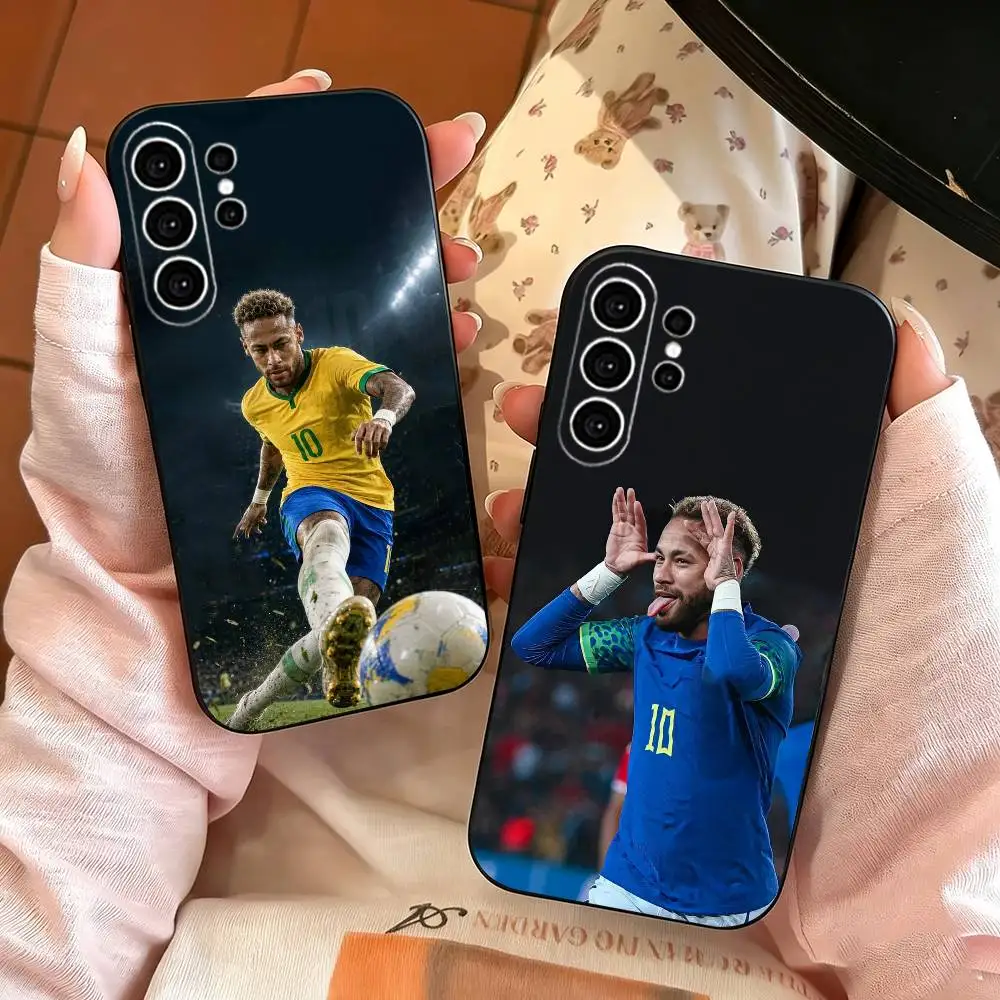 Фото Чехол для телефона Football 10 с Неймаром-младшим для Samsung S25, S24, S21, S22, S23, S30, Ultra, S20, Plus, FE, Note, 10, 9, 5G, черный №1