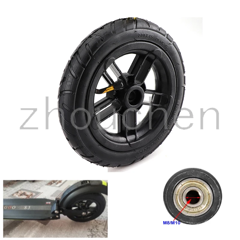 

Size 200x45 wheel tyre 6mm 8mm 10mm inner hole 8 inch 200*45Castor Wheel with Tyre & Tube motorcycle parts electric scooter