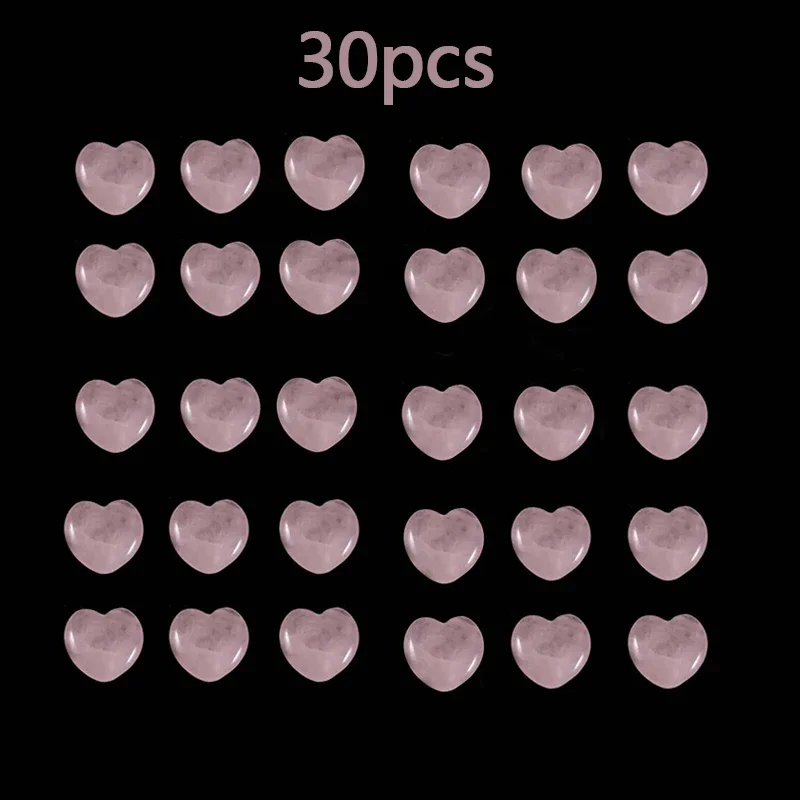 

Набор розовых кварцевых сердечек