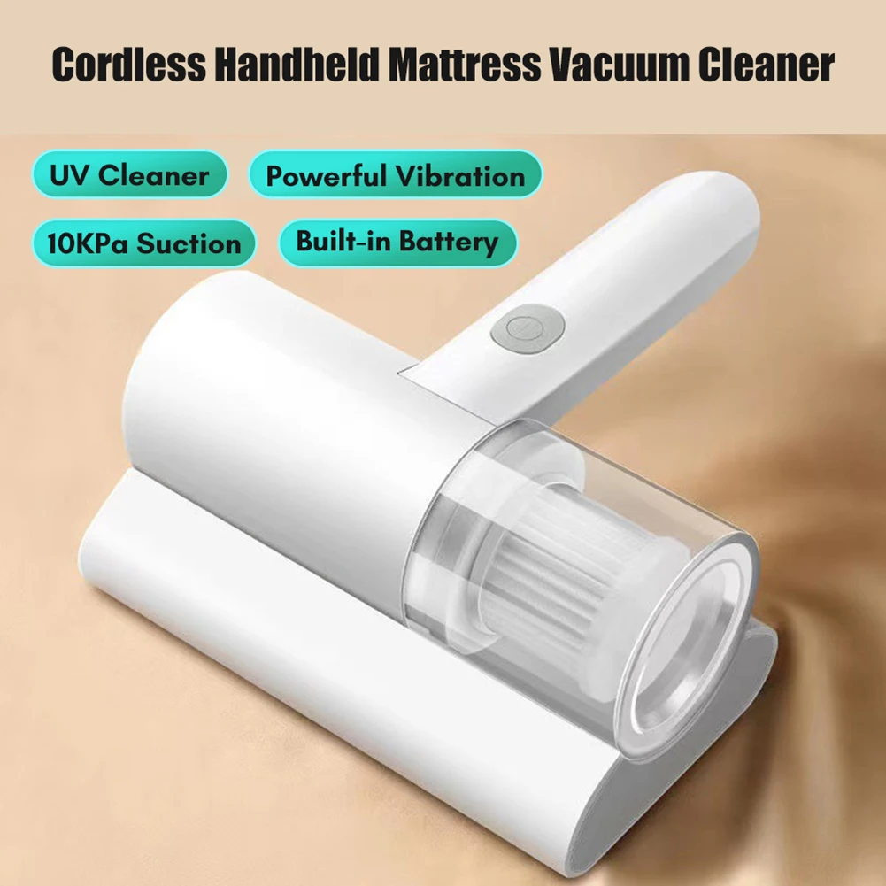 

Portable UV Light Vacuum Mite Remover USB Wireless Vacuum Cleaner Handheld Vacuum Mite Remover for Pillows Sofas Carpet