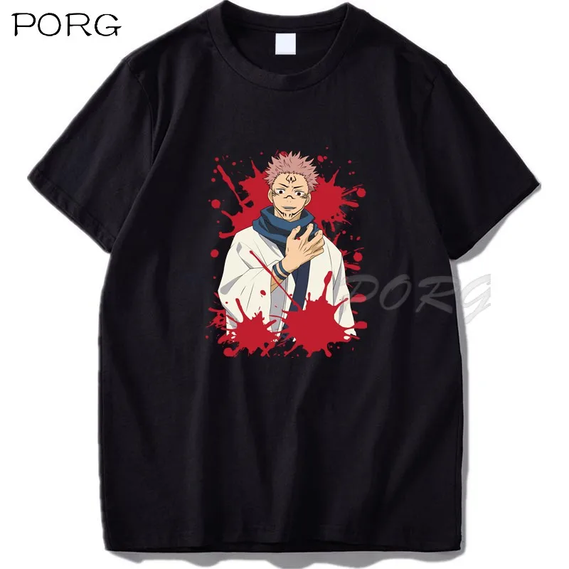 

Jujutsu Kaisen Sukuna Graphic T Shirts Manga Clothes Men Fashion Anime T-shirt Short Sleeve T-shirts Aesthetic Clothing Summer