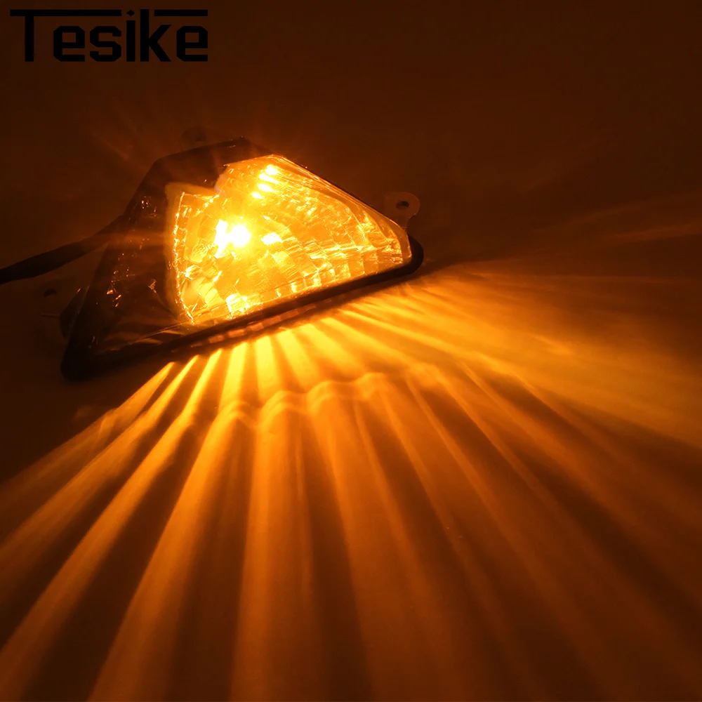 Фото Передний светодиодный указатель поворота для KAWASAKI NINJA 250 300 400 650 1000/SX ZX6R Z1000SX, аксессуары для мотоциклов, мигалка №3
