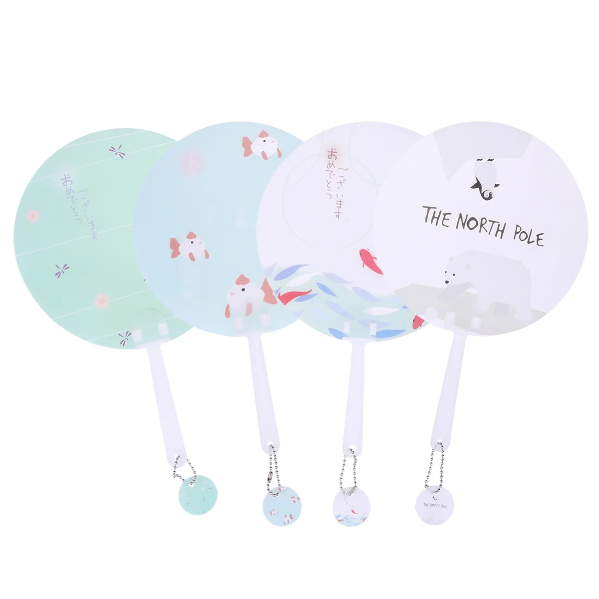 

4 Pcs Mini Hand Fan Chinese Wedding Decoration Mini Folding Fans Pocket Floding Fan Handheld Round Fold Fan Summer Hand Fan