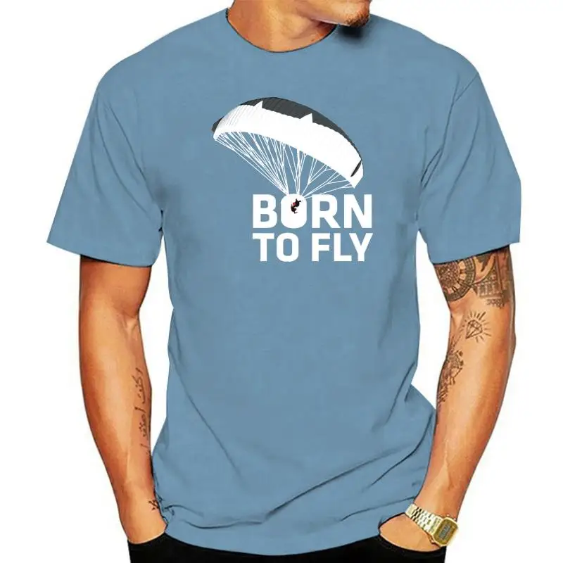 

born to fly par amotor parachuting paragliding t sh t shirt Designing cotton size S-3xl Family Fit Comical summer Formal shirt