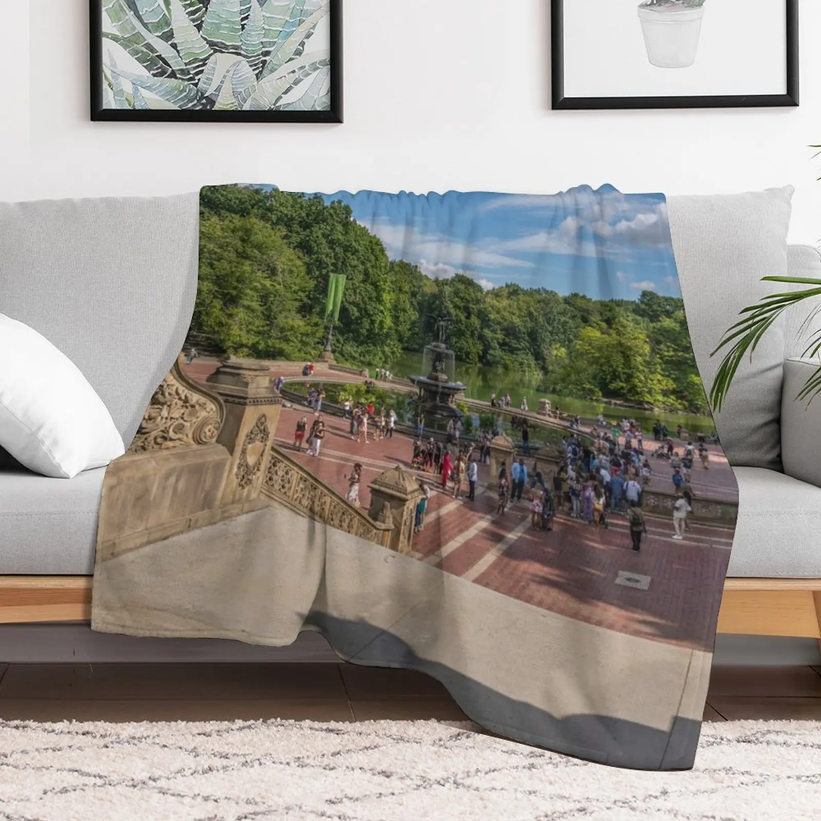 Одеяло Day at Bethesda Terrace на заказ косплей аниме плед диване одеяла