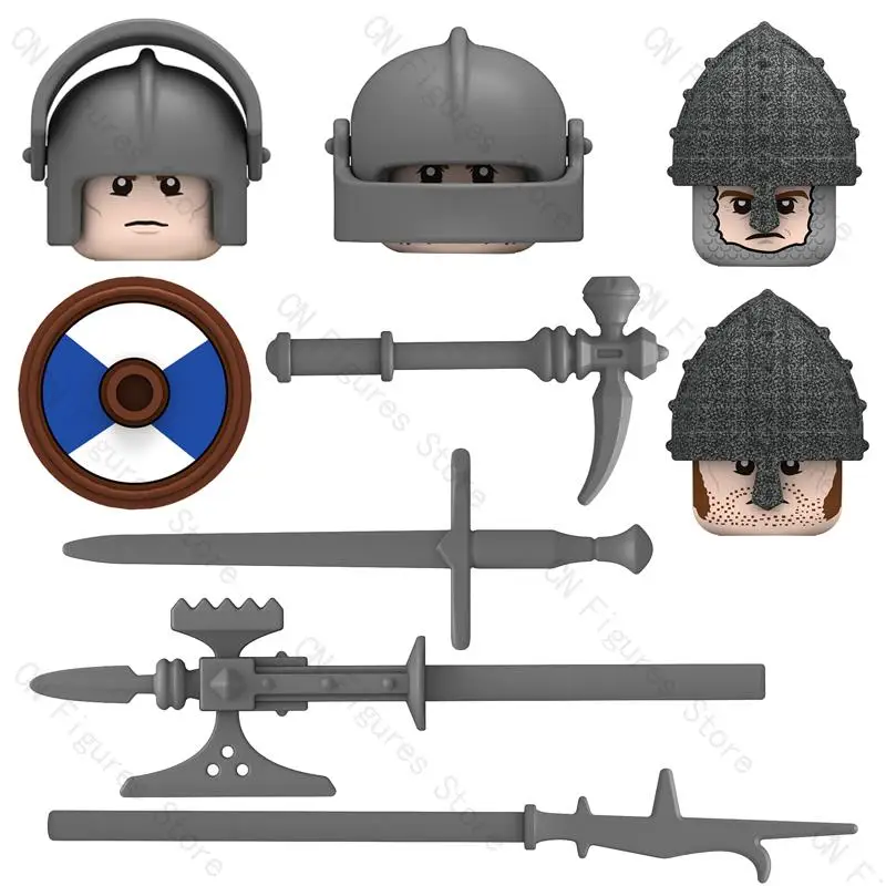 Строительные блоки для детей мини-фигурки из средневековых войн роз английские