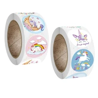 500pcs kawaii moon pony labels thank you sticker sealing paper aesthetic stickers stationery supply decorative child scrapbook