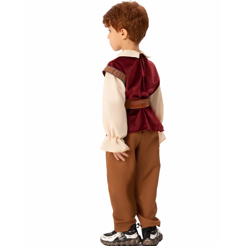 Новое поступление 2025 детское средневековое платье с изображением серы викингов