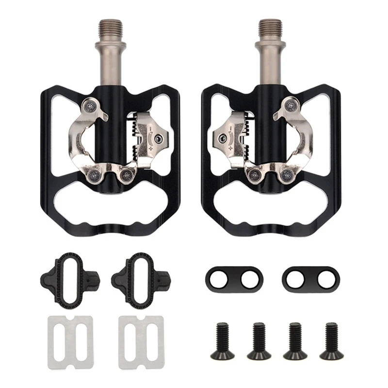 

MTB Road Bicycle Self Locking Pedals & Cycling Lock Cleat Mountain Bike Pedal Compatible For With Shimano Spd