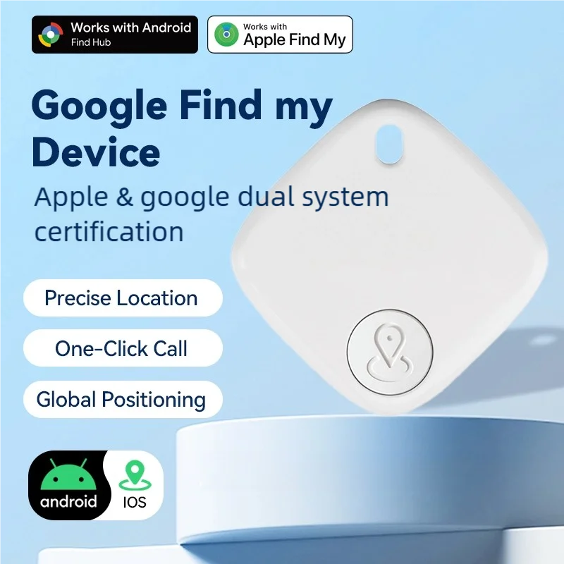 Фото Совместимое Android IOS двойные системы умное устройство против потери GPS Google Bluetooth трекер кошелек ключи от машины локатор для пожилых детей новый №1
