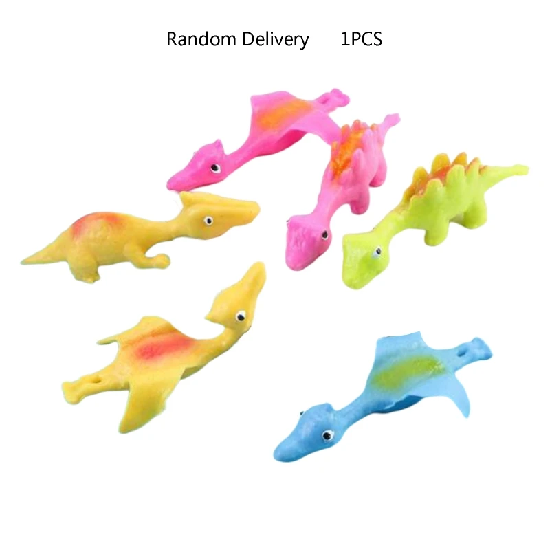 

Animal Slingshots Funny Stretchable Finger Animal Slingshot Toys for Party Favors and Flying Games . (Dinosaur Style)