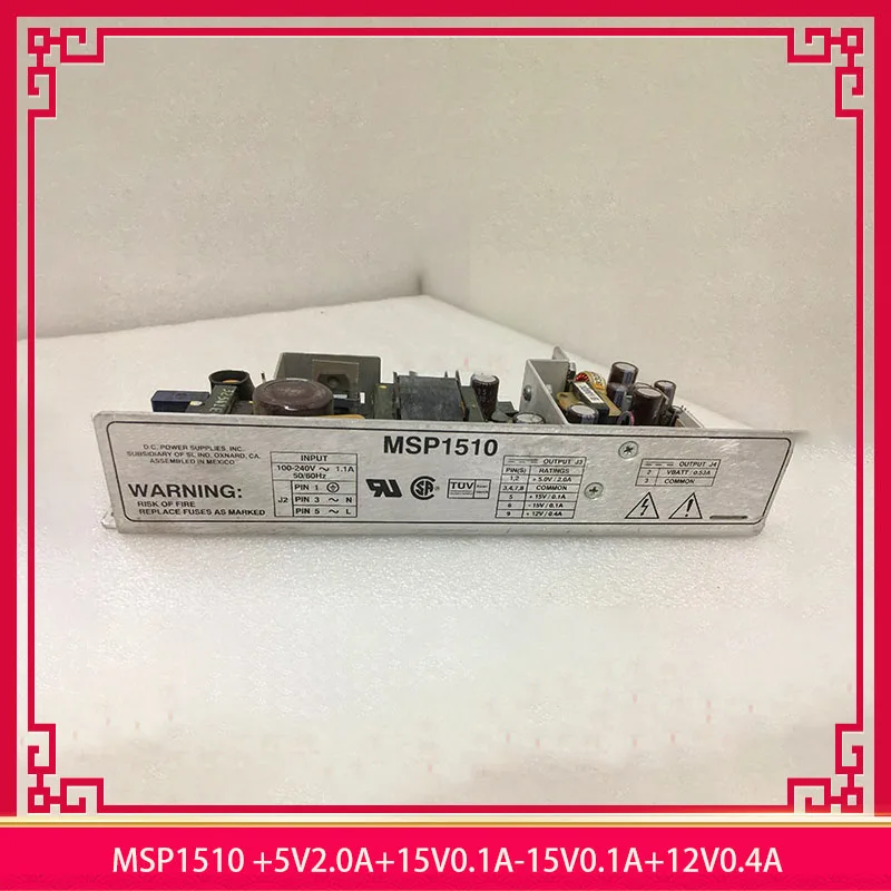 

MSP1510 +5V2.0A+15V0.1A-15V0.1A+12V0.4A Industrial Medical Power Supply Before Shipment Perfect Test