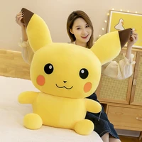 2022 pokemon pikachu plush big size cartoon anime pillow kawaii pok%c3%a9mon soft plushie pikachued stuffed doll toy for children