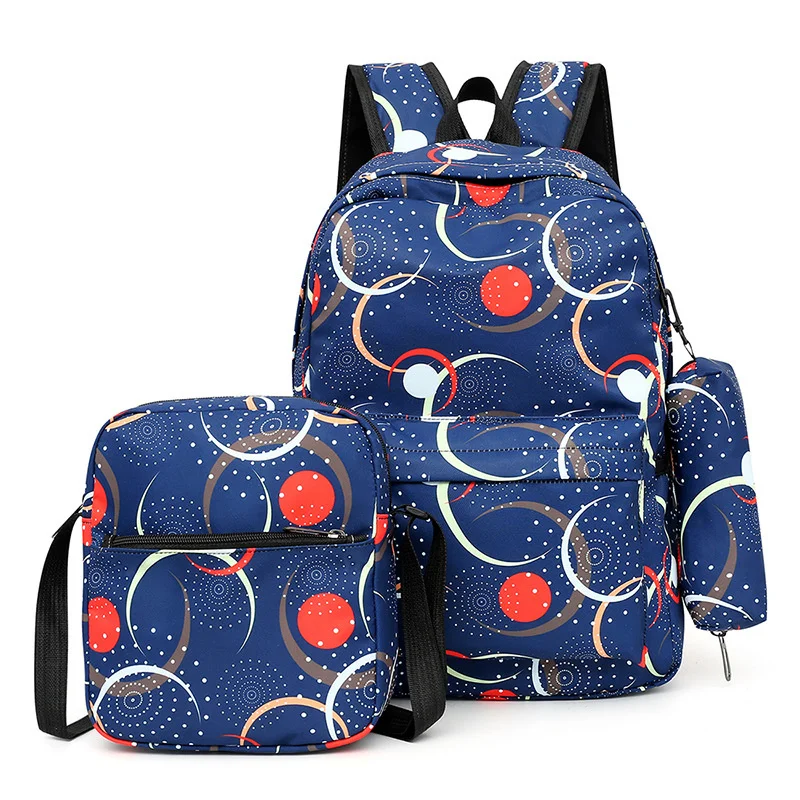 

Beautiful women large backpack set waterproof water nylon female schoolbag college lady portable backpacks kawaii girls book