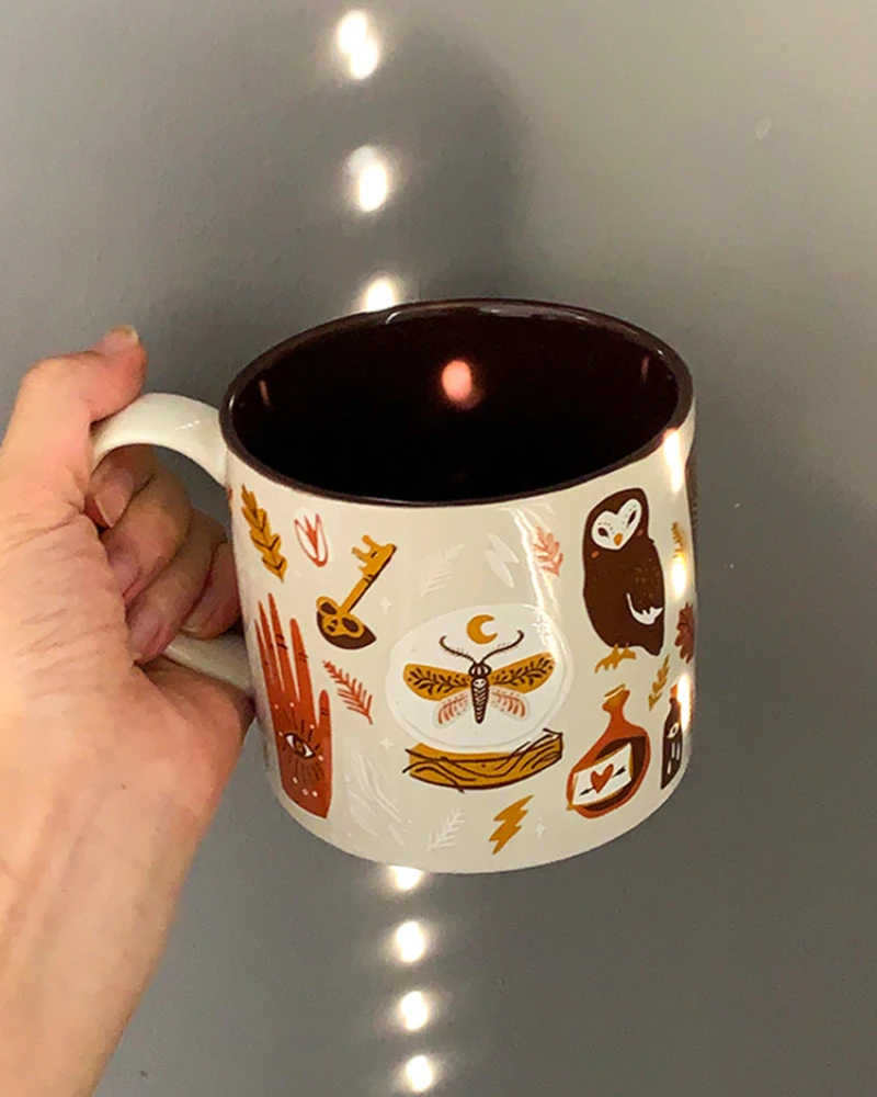 

Cute Color Contrast Magic Cat Cup Plate Office Coffee Cup Household Cartoon Water Cup Ceramic Mug Milk Cup