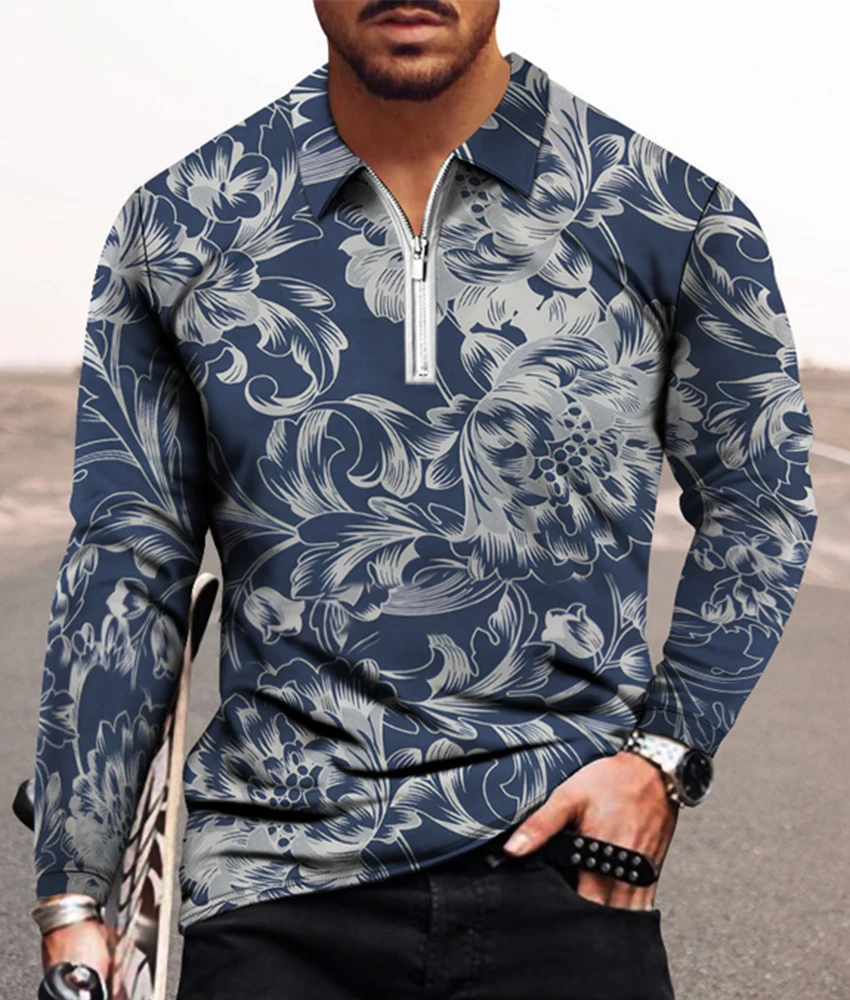 

S-5XL Men's Casual Autumn Long Sleeve Polo Shirts Men Male Button Tee Shirt Men Tops Street Golf Clothing Clothes For Men 2022