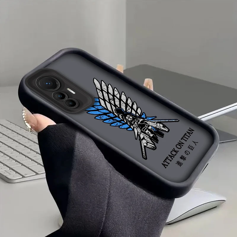 Логотип атака на Титанов для Xiao POCO 12T 11 F2 F3GT F4 F5 X X4 X5 M3 14 Pro GT 4G фотовспышка