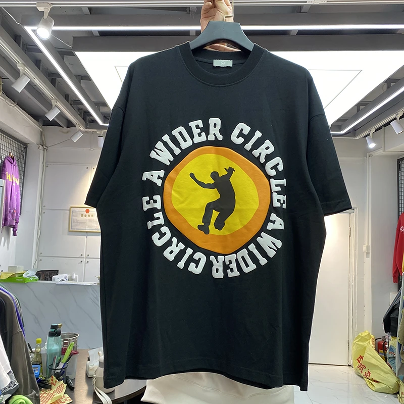 Футболка CPFM с пышным принтом для мужчин и женщин Высококачественная тенниска