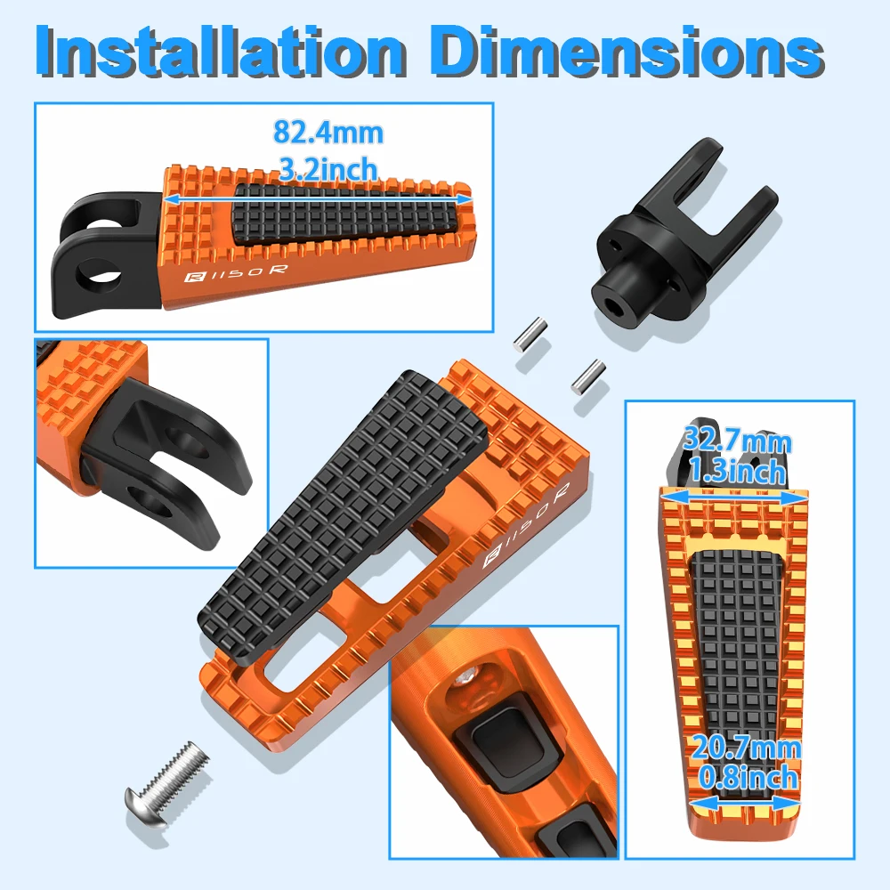 Регулируемые подножки для мотоцикла педали пригодные BMW R1150R/Roadster/Rockster 2001-2005 2006