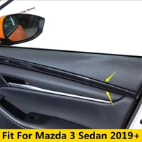car inner door armrest handle panel strip decoration cover trim for mazda 3 sedan 2019 2020 abs interior mouldings accessories
