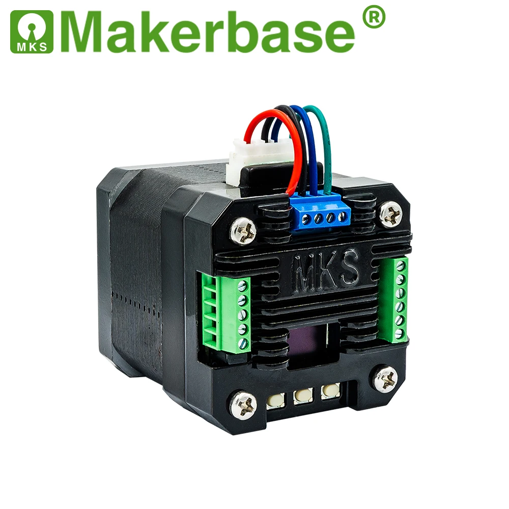 Фото Makerbase MKS SERVO42D CAN RS485 NEMA17 Драйвер шагового двигателя с замкнутым контуром для материнской платы MKS для лазерного гравера с ЧПУ 3D-принтера №4