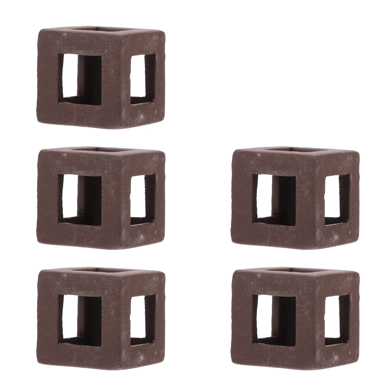 

5pcs Resting Place Hiding House Tank Decorative Craft for Home Shop Office