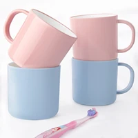 linkidea 4 pack kids toothbrush cups 6 7oz bathroom tumbler cup with handle plastic drinking cups toothbrush mugs for toddlers
