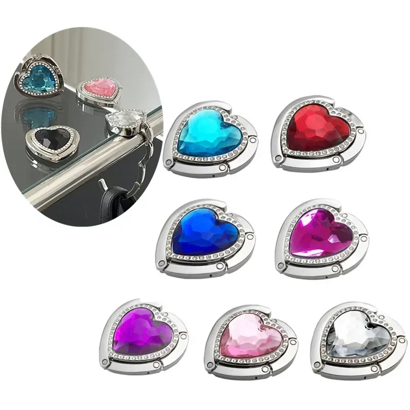 Love Акриловый Портативный Складной Крючок С Кристаллами Многофункциональный