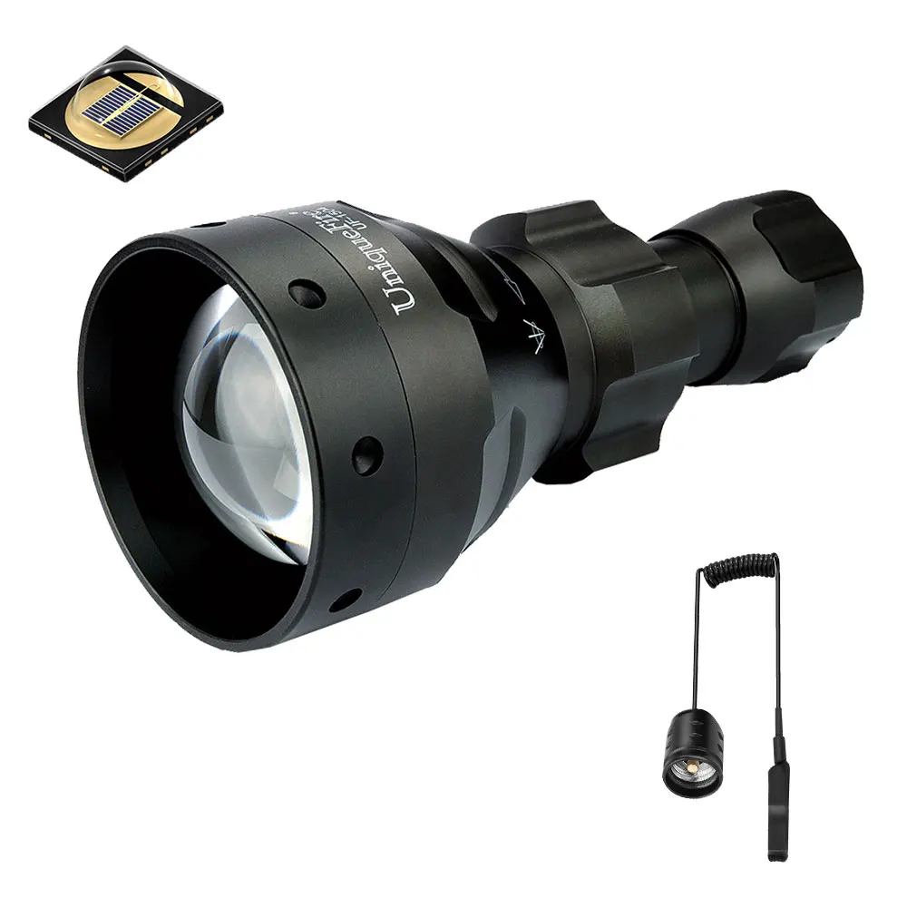 

UniqueFire Lantern 1504 940nm Wavelength LED Flashlight Night Vision By Nake Eyes Zoom 3 Modes Torch with Remote Pressure Switch
