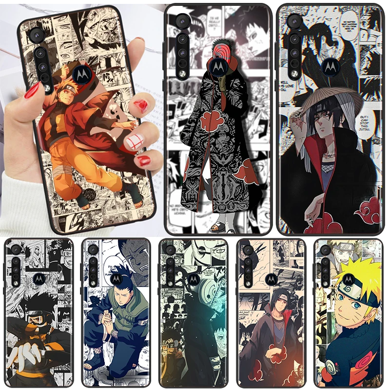 

Manga style Anime Naruto For Motorola Moto G G60 G60S G50 G40 G9 G10 E7i E6S Power Edge 20 E20 2021 X3 S Pro Black Phone Case