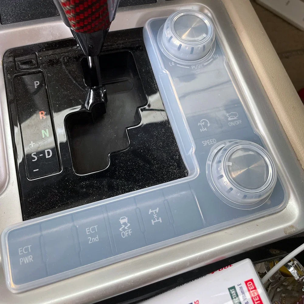 

Автомобильная центральная консоль, ручка переключения передач, панель управления, противопылезащитная накладка для Toyota Land Cruiser FJ200 LC200 2016-2020