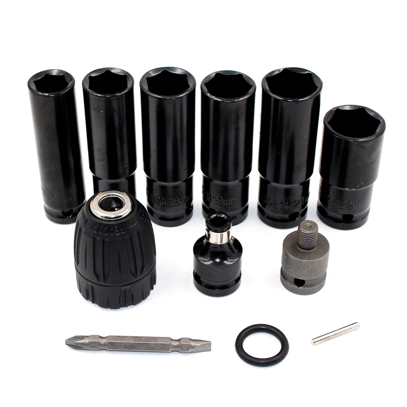 

12 In 1 Electric Wrench Screwdriver Hex Socket Head Kits Set For Impact Wrench Drill