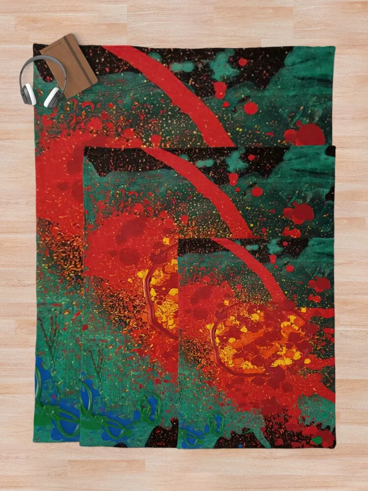 John Hoyland - Blood Feud 28 8 07–2007 Плед Роскошные утолщенные идеи подарков на День святого