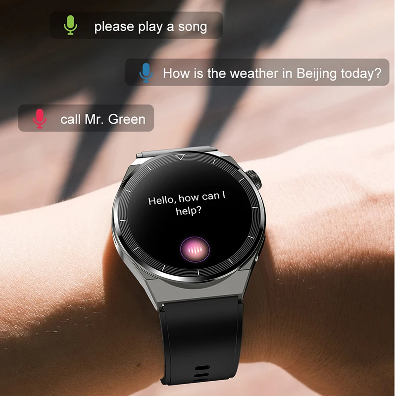 For Huawei Xiaomi NFC Smart Watch Men GT3 Pro AMOLED 390*390 HD Screen Heart Rate Bluetooth Call IP68 Waterproof SmartWatch 2023 images - 6