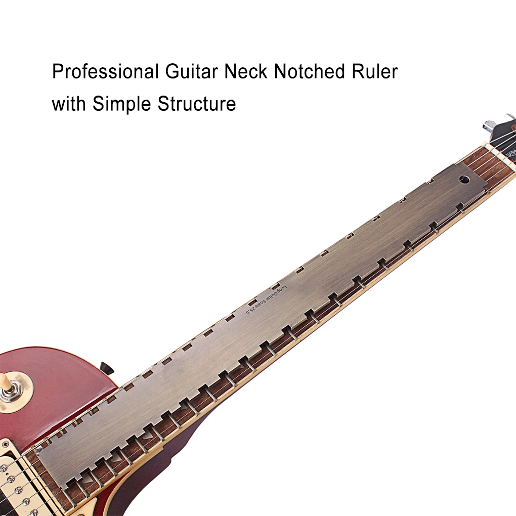 

Guitar Neck Notched Ruler String Instrument Fretboard Leveling Tool
