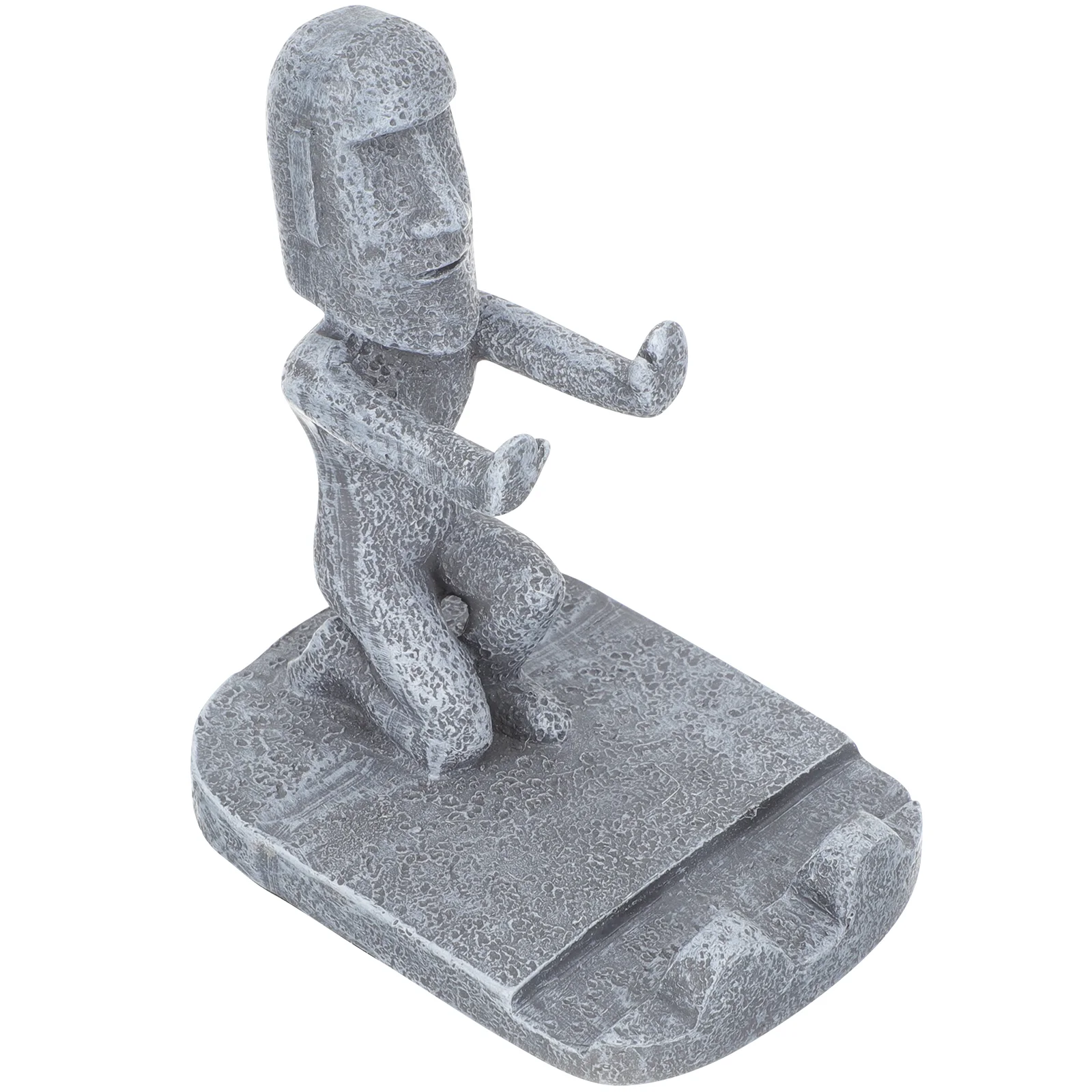 

Holder Stand Moai Island Desktop Easter Hands Dock Mobile Sculpture Statue Statues Decorative Bracket Reading Tablet Figurines