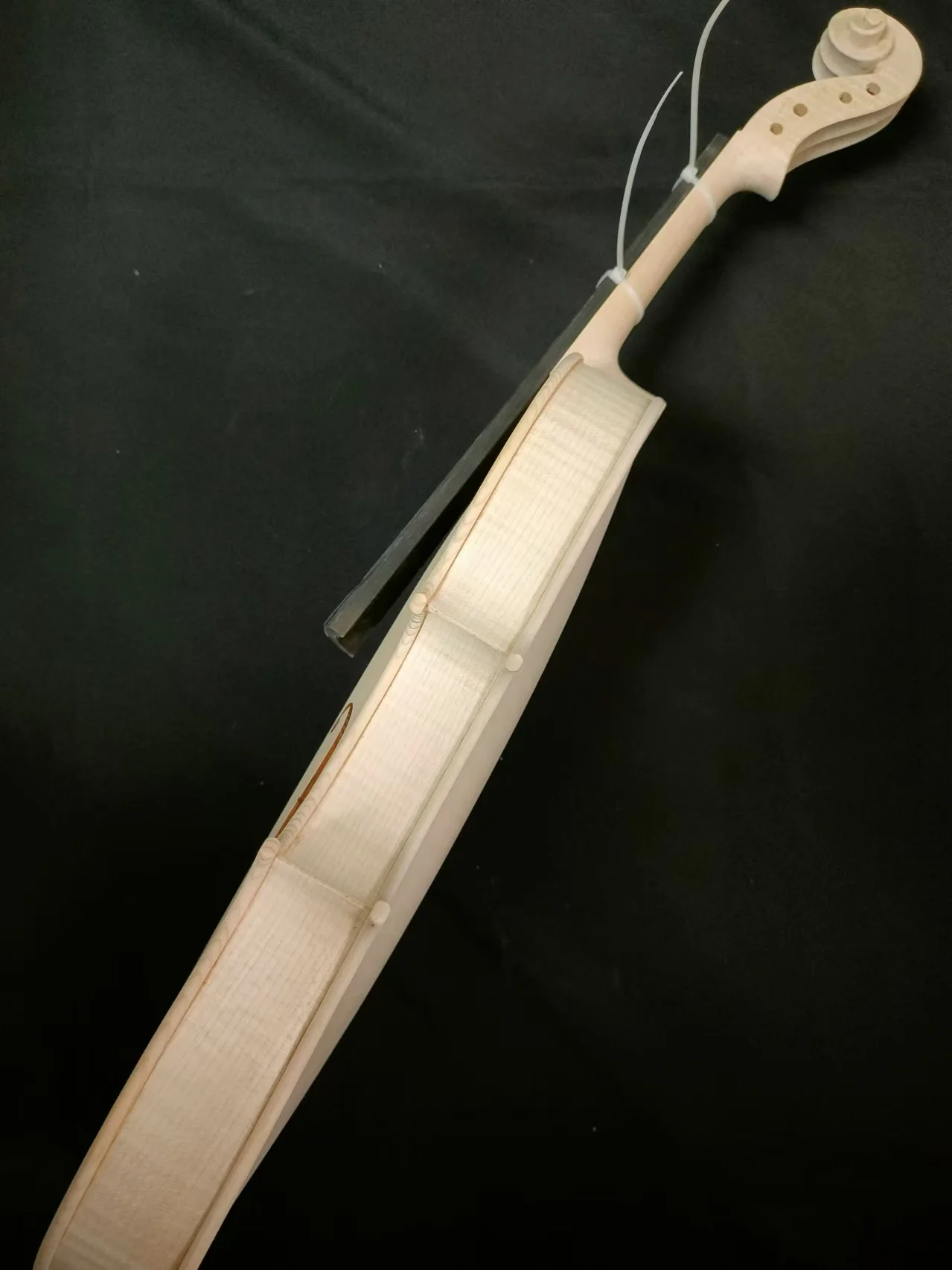 1 шт. белая скрипка 4/4 с цельной кленовой спинкой верхняя часть из европейской