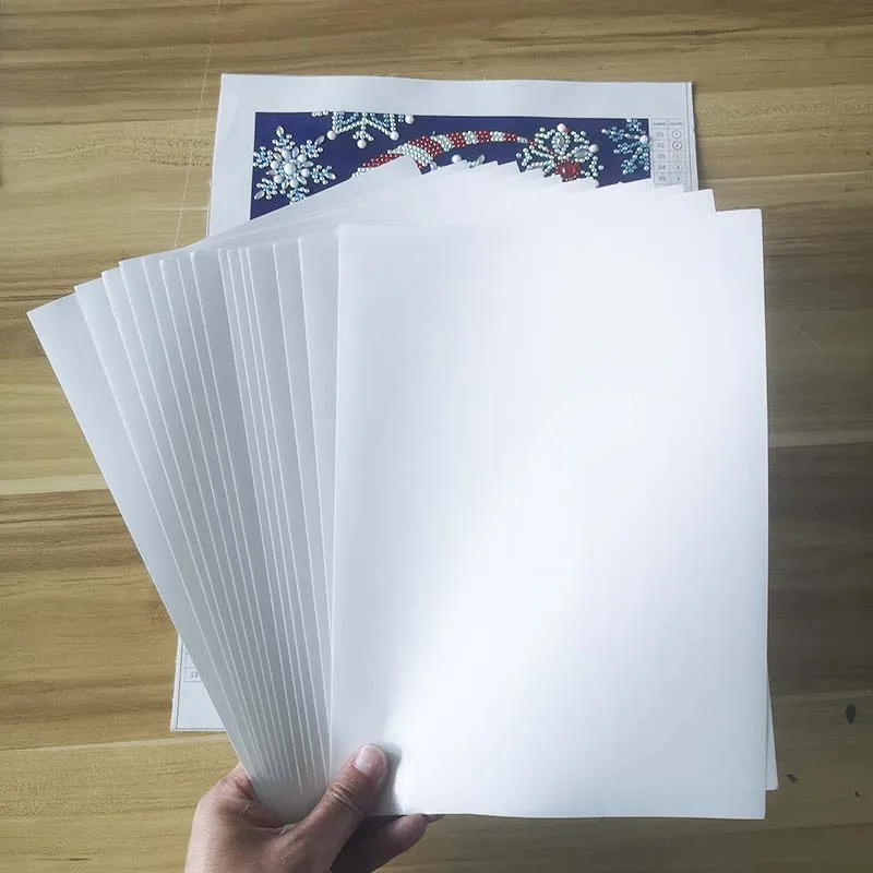 

A4 Size 5/10/50100/200pcs 5D Diamond Painting Release Paper Double-sided Non-stick Painting Cover Replacement Accessories Tool