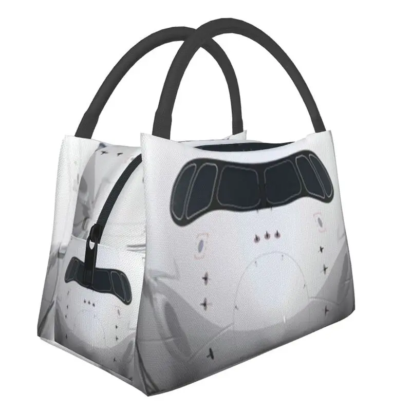 

Custom Airbus A350 Nose View Lunch Bags Men Women Cooler Warm Insulated Lunch Box for Work Pinic or Travel