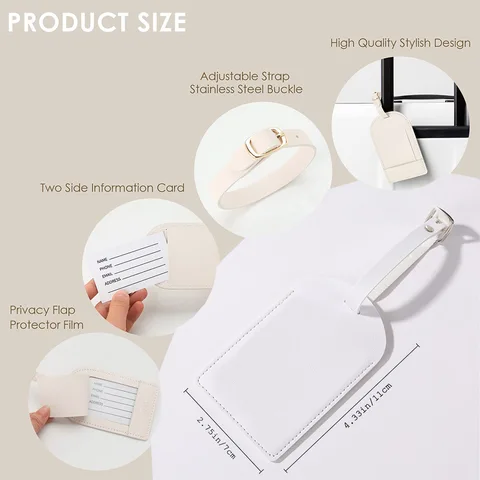 Начальный цветочный принт, женская багажная бирка из искусственной кожи, этикетка для чемодана, сумка для багажа, бирка для путешествий, аксессуары, подарок для нее