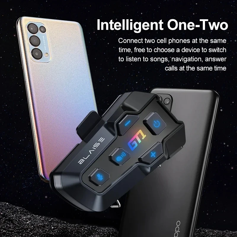 Bluetooth-интерком для мотоцикла BLAISE GT1 1000 м