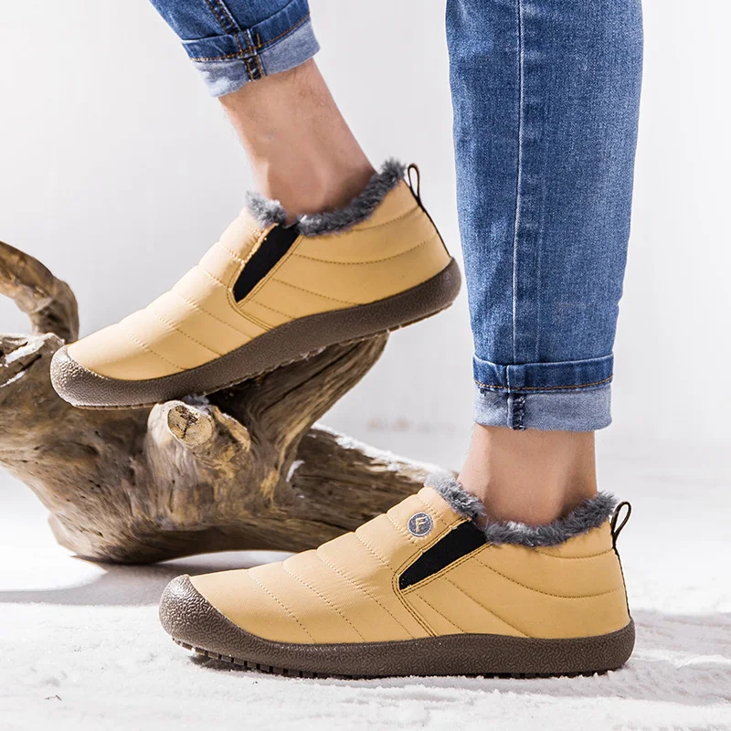 Super Warm Winter Sneakers For Men 2022 New Waterproof Tactical Shoes Leather Outdoor Sport Man Hiking Shoes Winter Boots Unisex