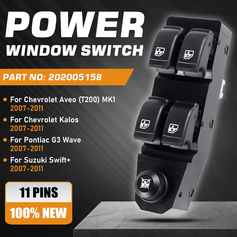 Для Chevrolet Aveo Chevy Kalos Lova Daewoo Gentra Pontiac G3 Wave 2007-2011 переключатель управления окном