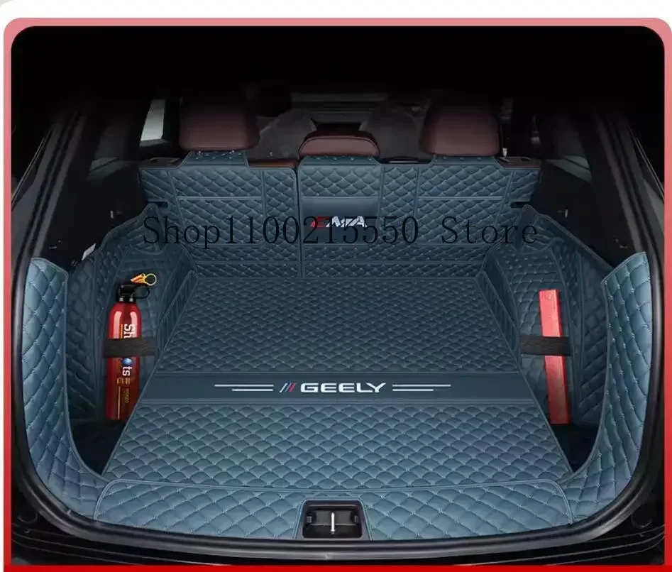 Коврик Auto Kofferbak Lederen Matten Achter Styling Anti-Vuil Beschermer Lade Voor Geely Monjaro 2021 2024 аксессуары
