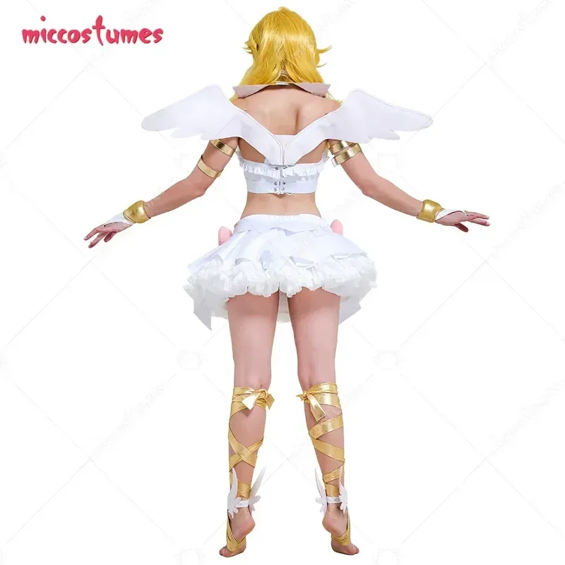 Miccostumes женские чулки для девочек Белый Косплей-костюм женщин костюм на Хэллоуин