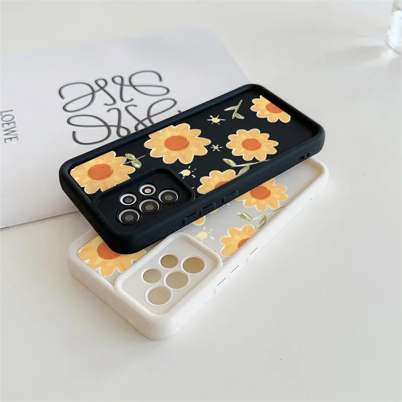 Чехол для телефона с цветком подсолнухов VIVO Y28 Y36 Y27 Y02S Y20 Y20S Y50 Y30 Y51 Y31 Y16 Y19 Y78 Plus Y83 Y81
