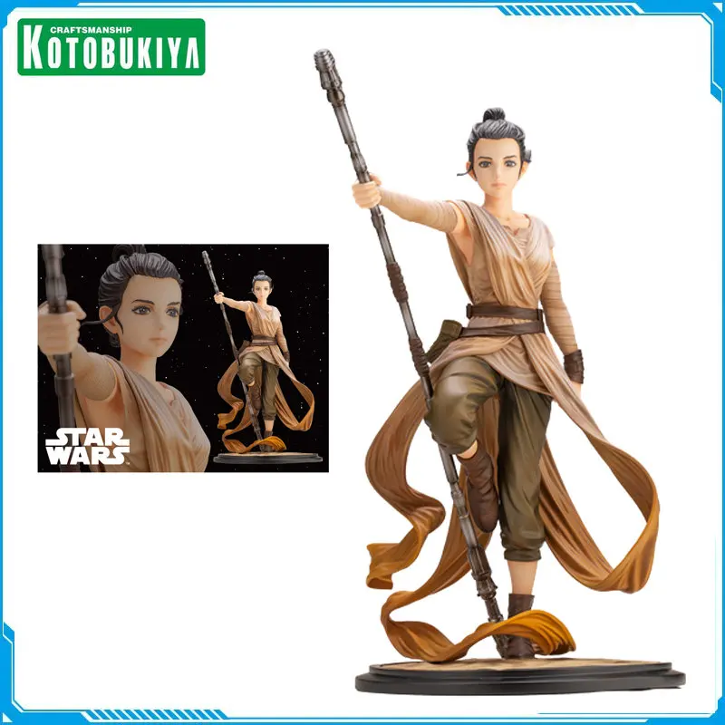 

Em Estoque Original Kotobukiya Authentic Assembled Model Star Wars The Force Awakens Rey Action Figure Collection Model Toys