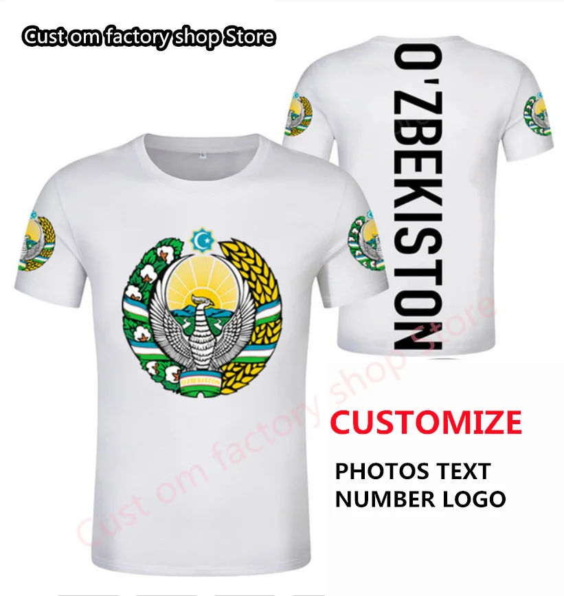 

UZBEKISTAN t shirt National flag element shirt Top Tees，Men Women High Quality Casual Streetwear trendy T shirt